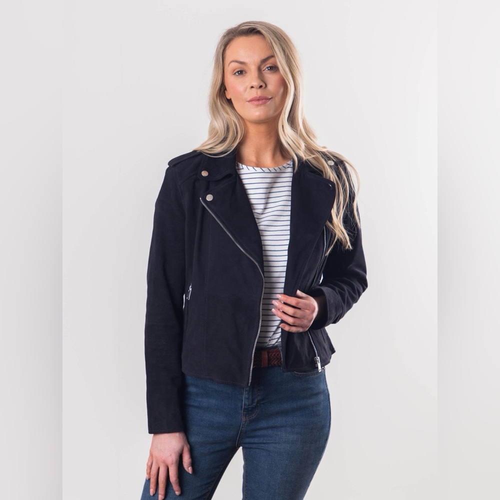 Abercrombie & Fitch Black Moto Biker Jacket